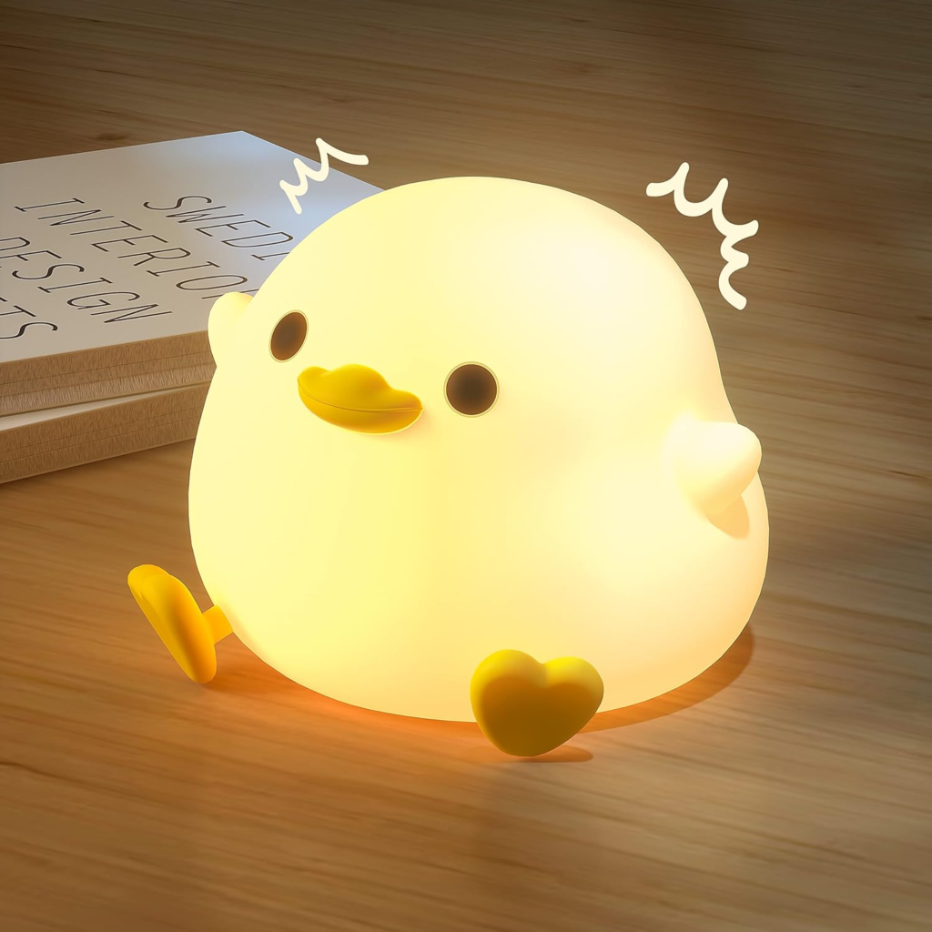 UNEEDE LED Cute Bean Duck Night Light