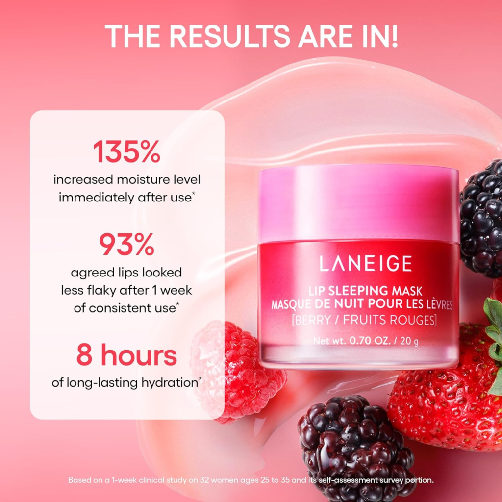 LANEIGE Lip Glowy Balm Stocking Stuffer: Hydrate, Glossy, Lightweight, Moisturize & Tint with Shea Butter