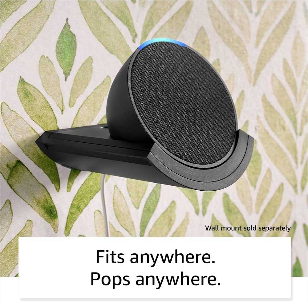 Amazon Echo Pop (newest model), Our smallest Alexa speaker, Fits in any room, Lavender Bloom