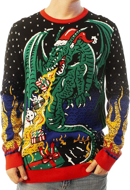 Ugly Christmas Party Knitted Ugly Christmas Sweater for Men and Women - Reindeer & Animals