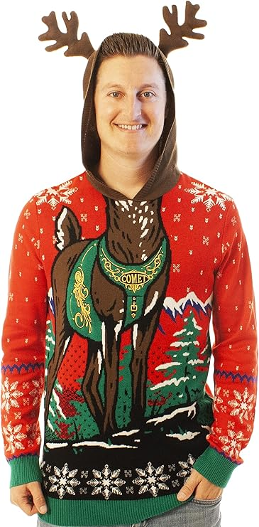 Ugly Christmas Party Classic Knitted Ugly Christmas Sweater for Men & Women Hoodie