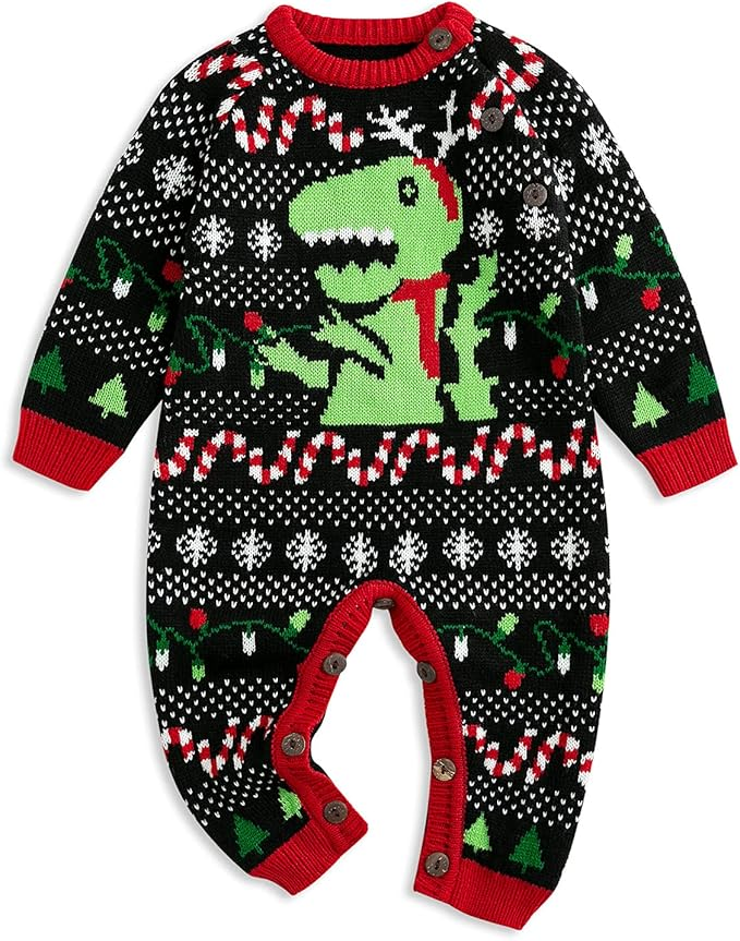 Simplee kids Ugly Christmas Sweater Family Matching Outfits for Holiday Party Knitted Pullover