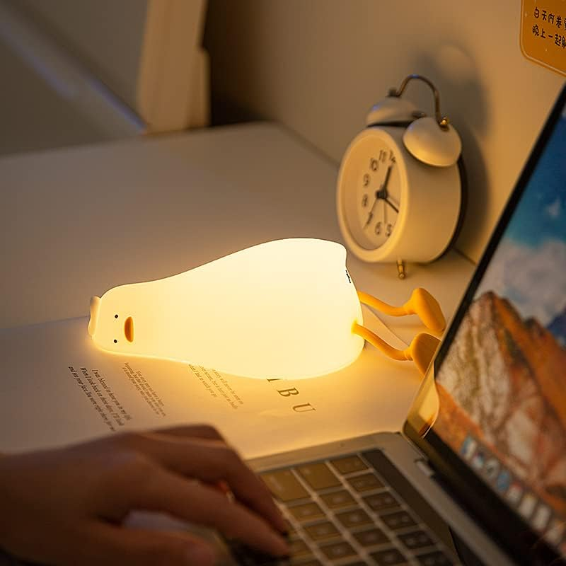 HAPPYBAG LED Lying Flat Duck Night Light